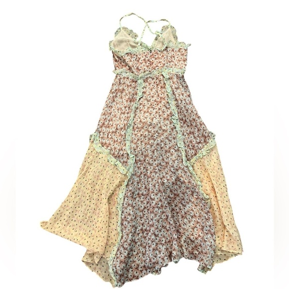 Rebecca Taylor Lucia Silk Floral Ruffle Midi Dress – Size 4 - Picture 7 of 16